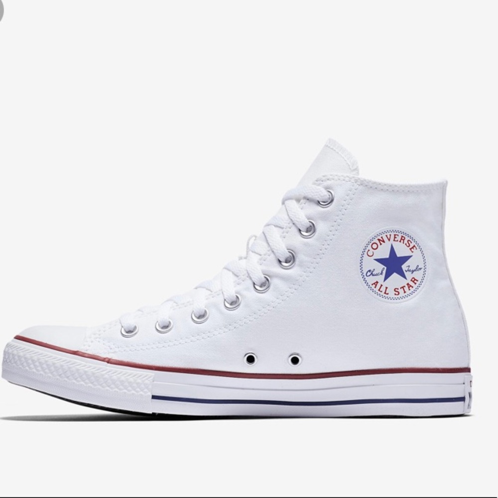 White converse high tops